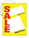 Sale Price Tag Small Tag with Elastic String  2 3/4" x 3 1/2"